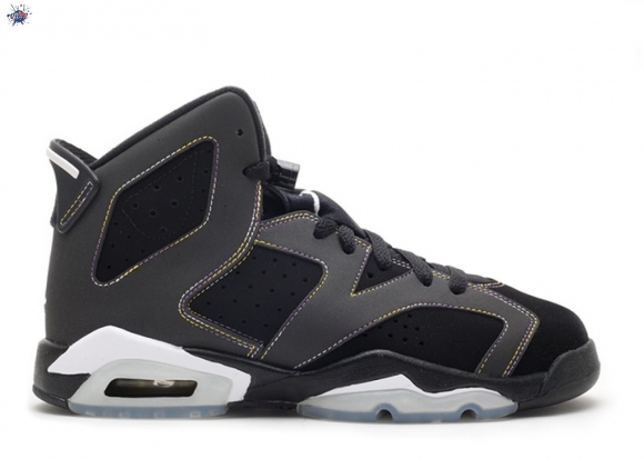 Meilleures Air Jordan 6 Retro (Gs) "Lakers" Noir (384665-002)