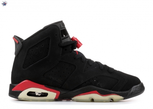 Meilleures Air Jordan 6 Retro (Gs) Noir Rouge (384665-061)