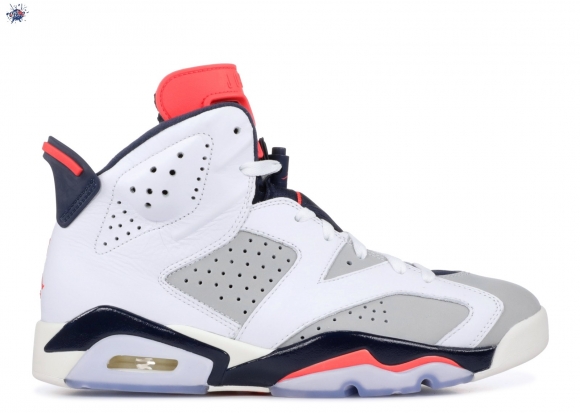 Meilleures Air Jordan 6 Retro "Tinker Hatfield" Blanc Gris (384664-104)