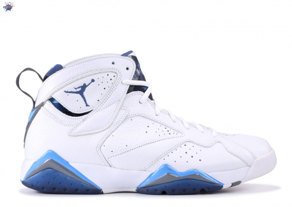 Meilleures Air Jordan 7 Retro "French Bleue" Blanc Bleu (304775-107)