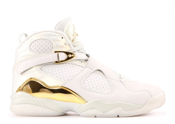 Meilleures Air Jordan 8 Retro C&C "Champagne" Blanc Métallique Or (832821-030)