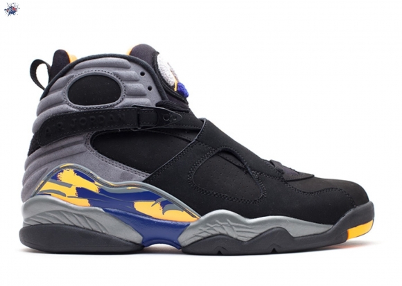 Meilleures Air Jordan 8 Retro "Phoenix Suns" Gris Noir (305381-043)