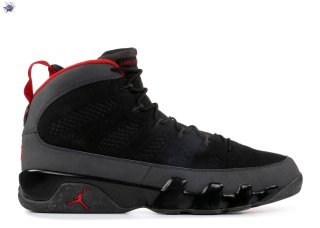 Meilleures Air Jordan 9 Retro "2010 Release" Noir Rouge (302370-005)