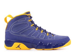 Meilleures Air Jordan 9 Retro "Calvin Bailey" Pourpre Jaune (302370-445)