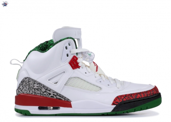 Meilleures Air Jordan Spiz'Ike Blanc Rouge (315371-125)