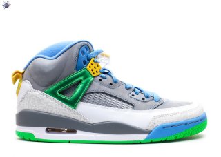 Meilleures Air Jordan Spiz'Ike Gris Vert Bleu (315371-056)