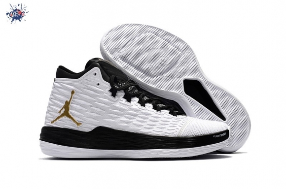 Meilleures Jordan Melo M13 Blanc Métallique Or