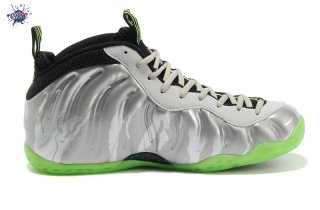 Meilleures Nike Air Foamposite One "Silver Camo" Argent Vert Noir (575420-004)