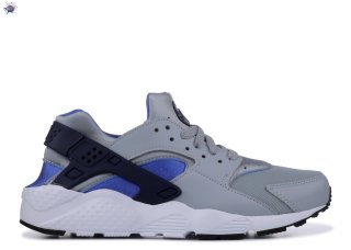 Meilleures Nike Air Huarache Run (Gs) Gris Bleu (654275-022)