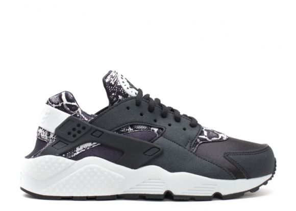 Meilleures Nike Air Huarache Run Print Noir Blanc (725076-002)