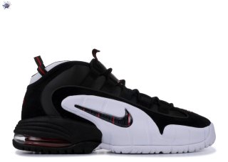 Meilleures Nike Air Max Penny Noir Blanc Rouge (685153-003)