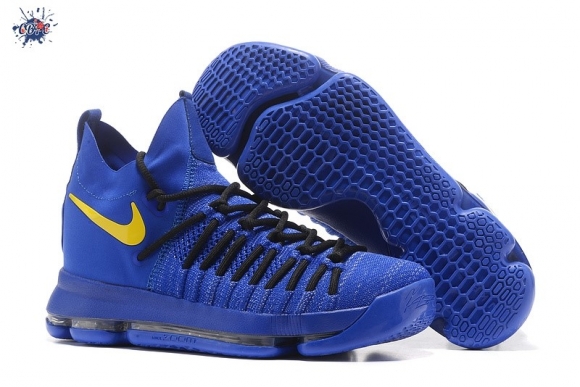 Meilleures Nike KD IX 9 Elite Bleu Jaune