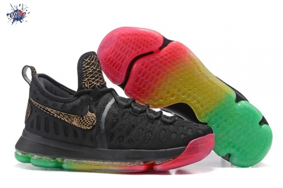 Meilleures Nike KD IX 9 "Rise And Shine" Noir Vert Rouge