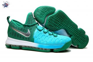 Meilleures Nike KD IX 9 Vert Bleu Argent