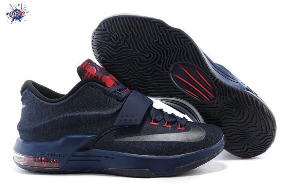 Meilleures Nike KD VII 7 Ext Marine Noir Rouge