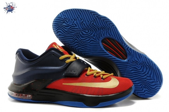 Meilleures Nike KD VII 7 Marine Rouge Or