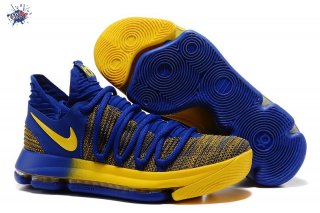 Meilleures Nike KD X 10 Bleu Jaune