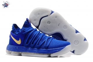 Meilleures Nike KD X 10 Bleu Métallique Or