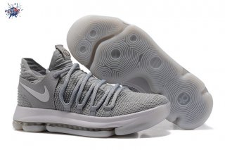 Meilleures Nike KD X 10 Gris Blanc