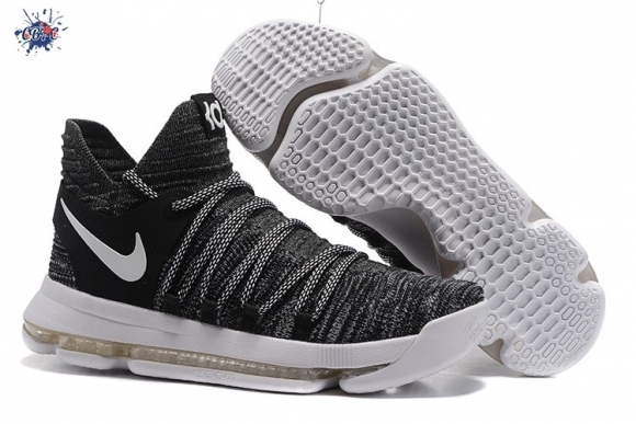 Meilleures Nike KD X 10 Oreo Noir Gris