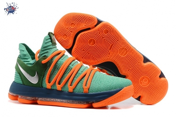 Meilleures Nike KD X 10 Vert Orange