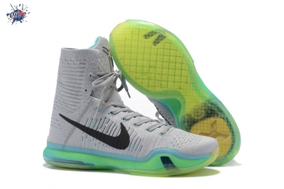 Meilleures Nike Kobe X 10 Elite High "Elevate" Gris Vert