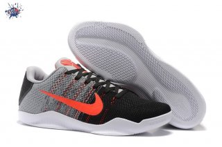 Meilleures Nike Kobe XI 11 Gris Noir Rouge