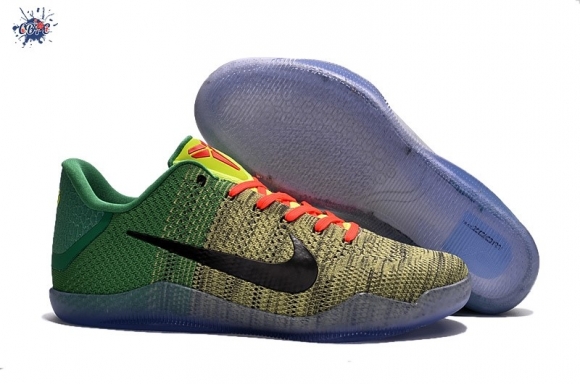 Meilleures Nike Kobe XI 11 Vert Jaune