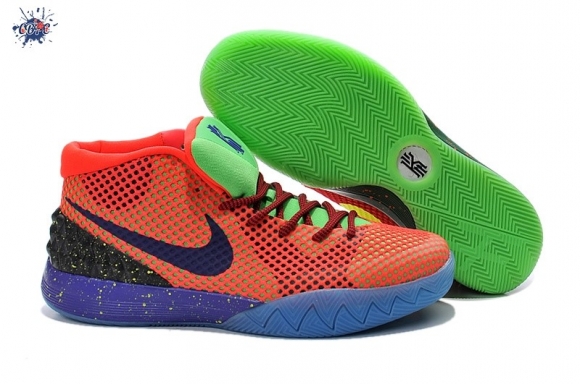 Meilleures Nike Kyrie Irving I 1 Rouge Vert Pourpre Noir (47423-991)