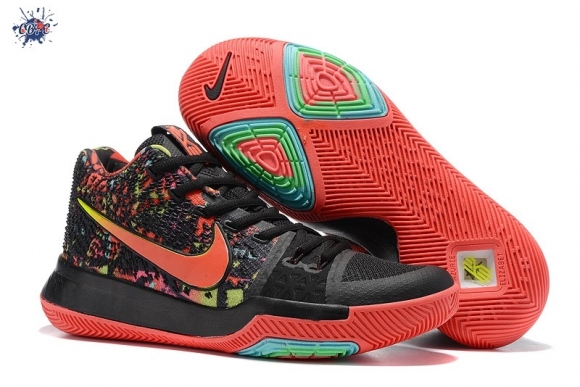 Meilleures Nike Kyrie Irving III 3 Noir Rouge Vert