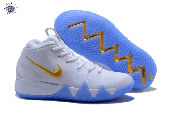 Meilleures Nike Kyrie Irving IV 4 Blanc Métallique Or