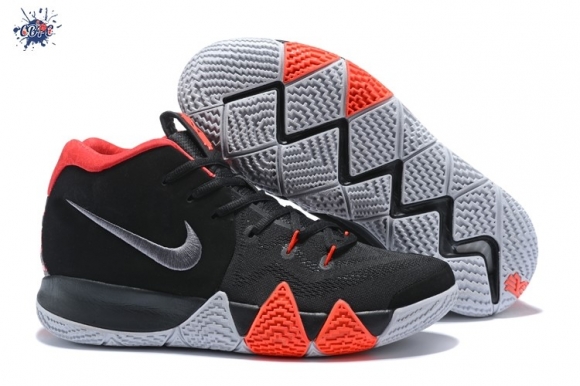 Meilleures Nike Kyrie Irving IV 4 Noir Argent Rouge