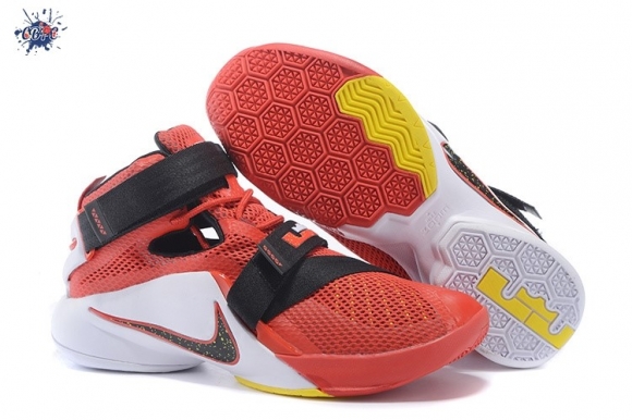 Meilleures Nike Lebron Soldier IX 9 "Cavs" Rouge Blanc Noir Jaune