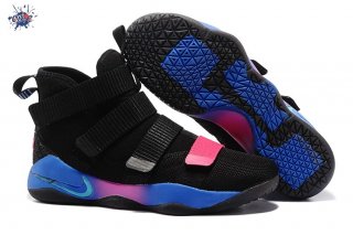 Meilleures Nike Lebron Soldier XI 11 Noir Bleu Rose