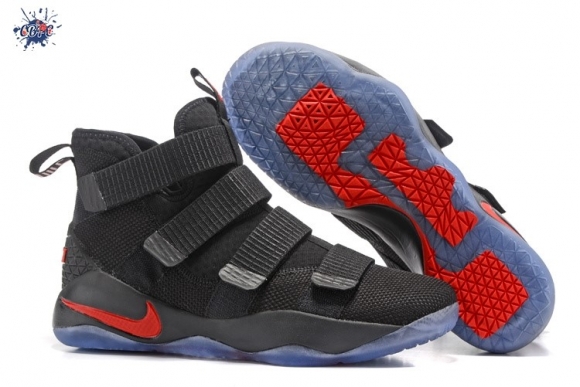 Meilleures Nike Lebron Soldier XI 11 Noir Rouge