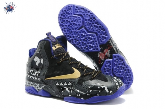 Meilleures Nike Lebron XI 11 Bhm Métallique Or Pourpre