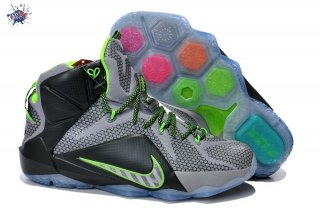 Meilleures Nike Lebron XII 12 "Dunk Force" Gris Noir