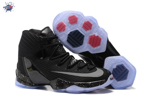 Meilleures Nike Lebron XIII 13 Elite Noir Argent Rouge