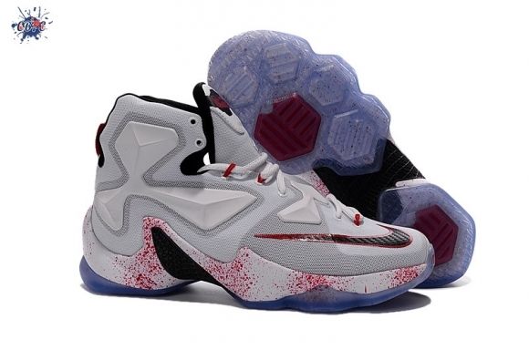 Meilleures Nike Lebron XIII 13 "Friday The 13Th" Halloween Blanc Noir