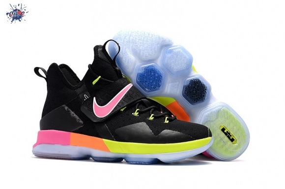 Meilleures Nike Lebron XIV 14 Enfant Noir Volt