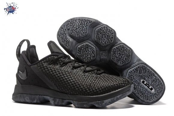 Meilleures Nike Lebron XIV 14 Low Noir Foncé Gris