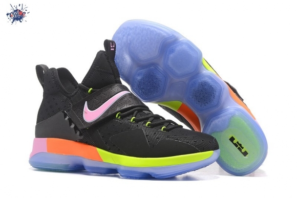 Meilleures Nike Lebron XIV 14 Noir Volt Orange