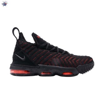 Meilleures Nike Lebron XVI 16 (Gs) Noir Rouge (ao2588-002)