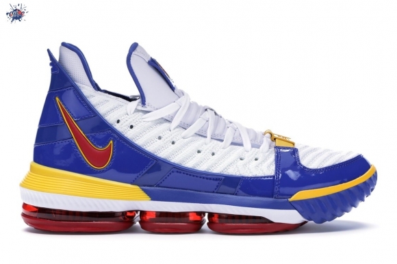 Meilleures Nike Lebron XVI 16 "Superman Superbron" Blanc Bleu Rouge (cd2451-100/cd2450-100)