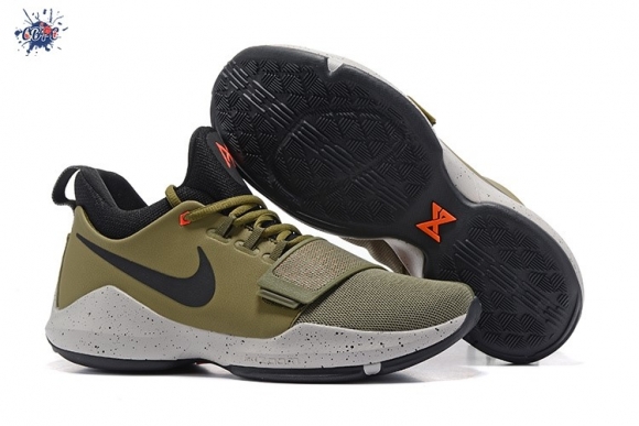 Meilleures Nike PG 1 Enfant Olive Noir