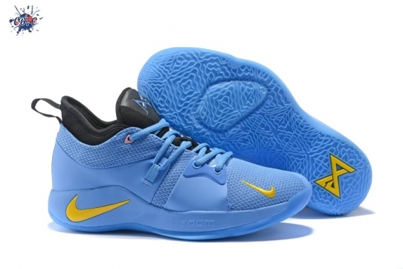 Meilleures Nike PG 2 Bleu Jaune