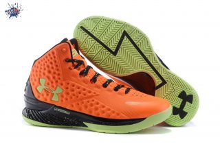 Meilleures Under Armour Curry 1 "Bolt Orange" Orange Noir