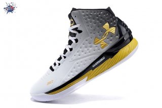 Meilleures Under Armour Curry 1 "Mvp" Noir Blanc Or