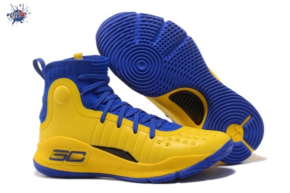 Meilleures Under Armour Curry 4 Jaune Bleu