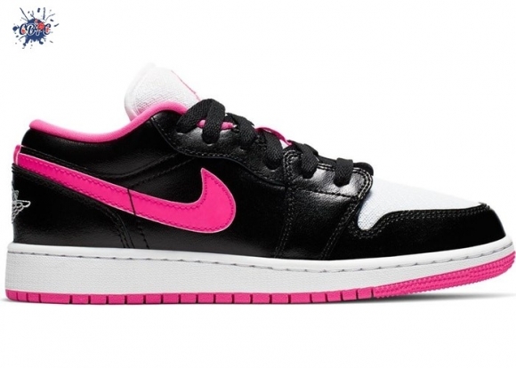 Meilleures Air Jordan 1 Low (GS) Noir Bianco Rose (554723-061)